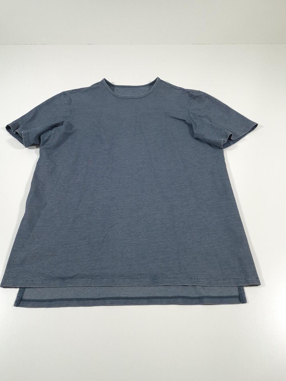 Lululemon Shirt Mens Large Blue Short Sleeve Performance Athletic Tee Gym